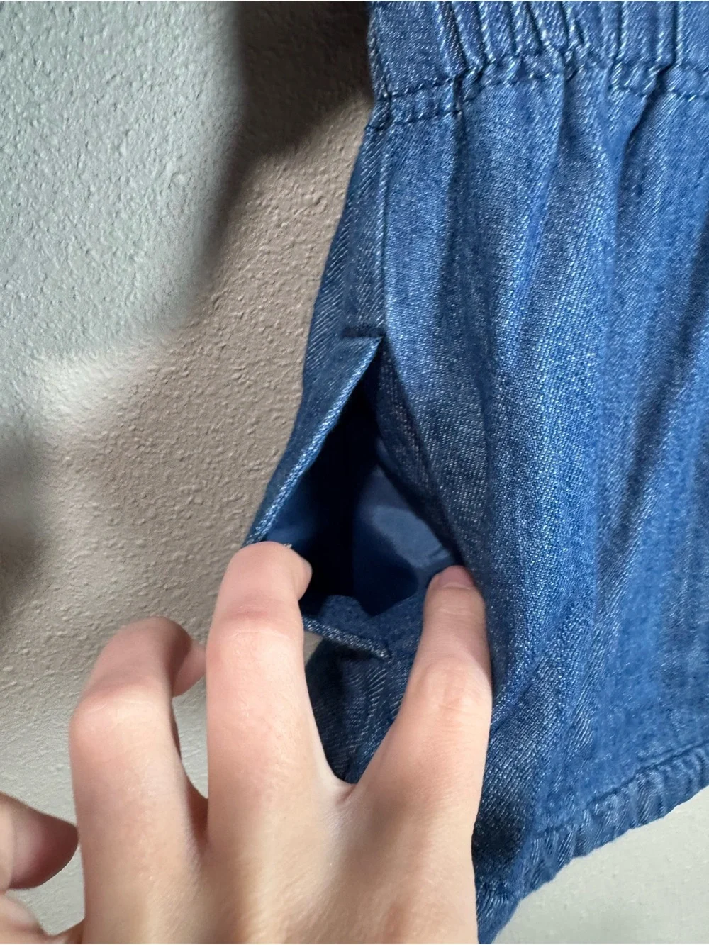 Old Navy Kids Blue Hooded Denim Jacket